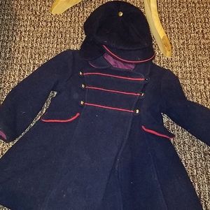 Vintage Rothschild wool coat hat set
